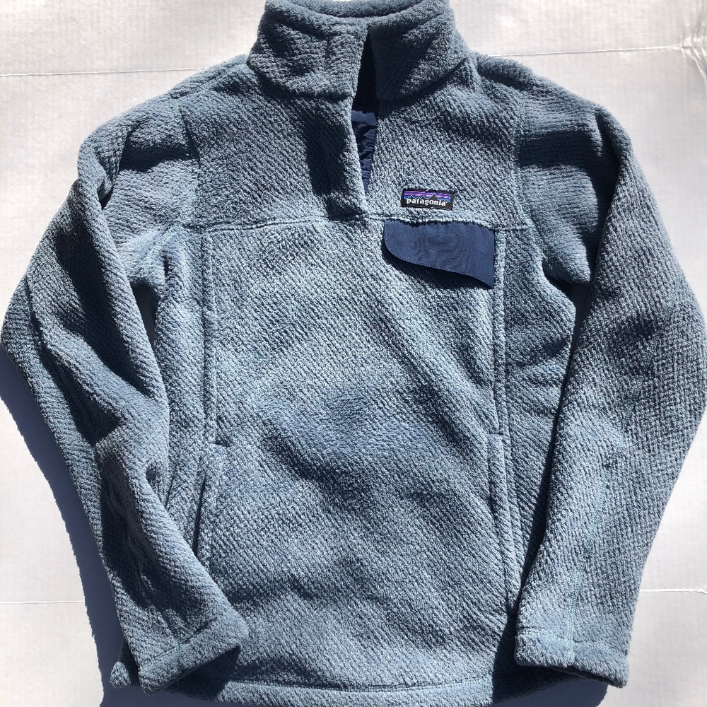 Patagonia Women's Blue/Gray Fleece Pullover